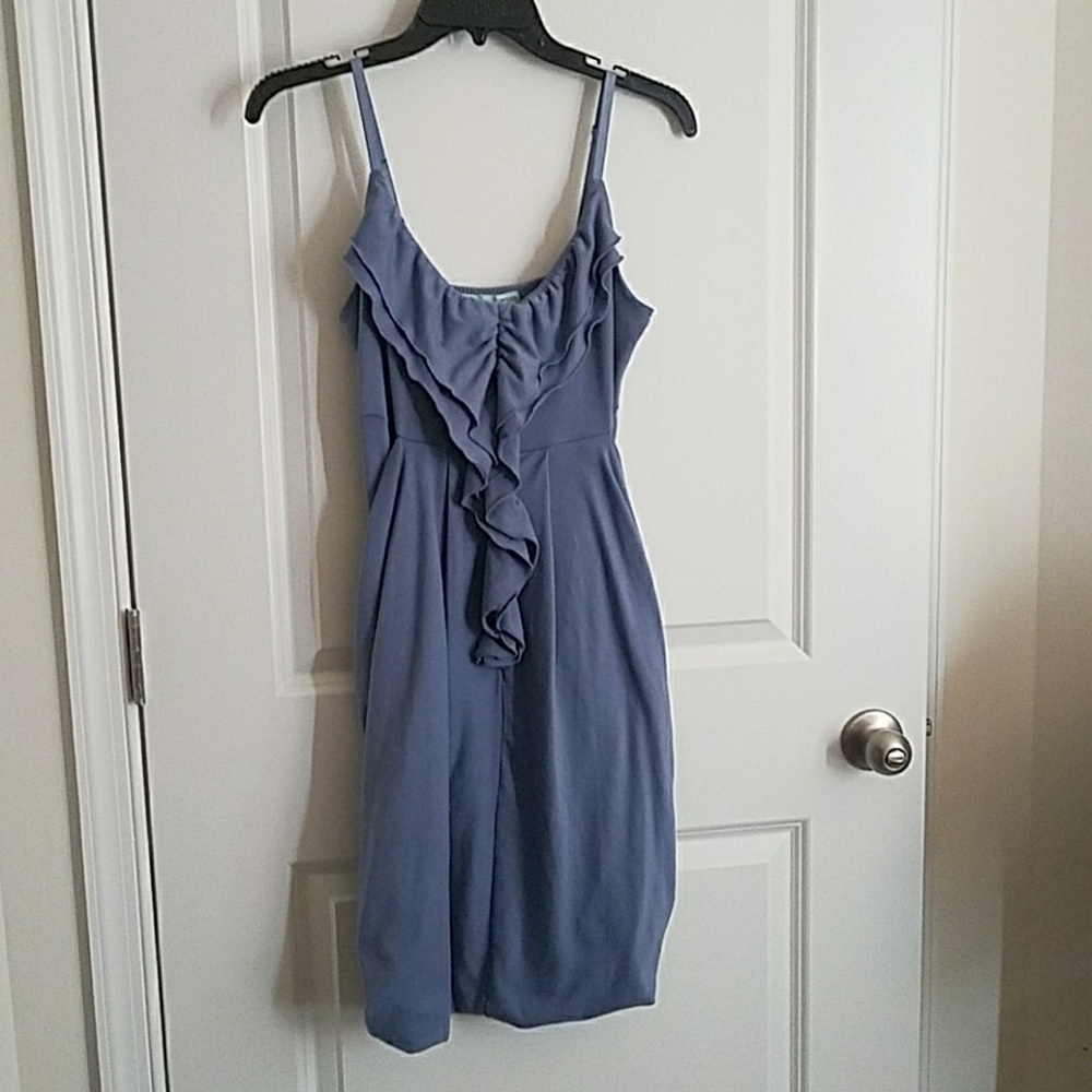 Periwinkle Scallop Maurices Dress